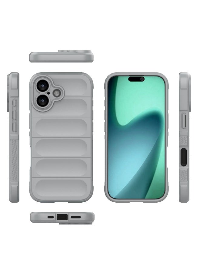 Phantom Shield Silicone Case with Anti-Scratch Soft Microfiber Lining, High Resilience Rubber Full Body Shockproof Cover Compatible with Apple iPhone 17 (Smoke Gray) - Image 2